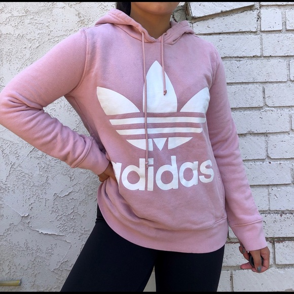 blush pink adidas sweatshirt